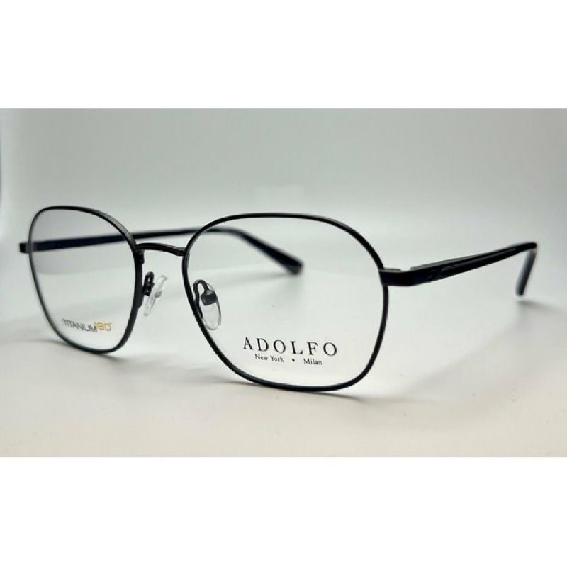 Adolfo Men's Titanium Frames Model Franklin Gunmetal Eyeglass