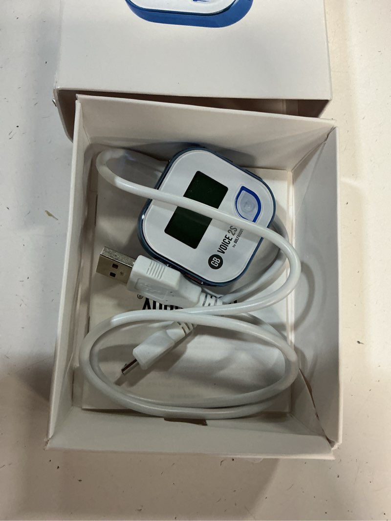 Condition photo showing Good Condition for golfbuddy voice 2s+ talking gps rangefinder, clip on hat golf navigation, slope mode on/off, 18 hours battery life, shot distance measurement, preloaded with 40,000 courses worldwide (blue)