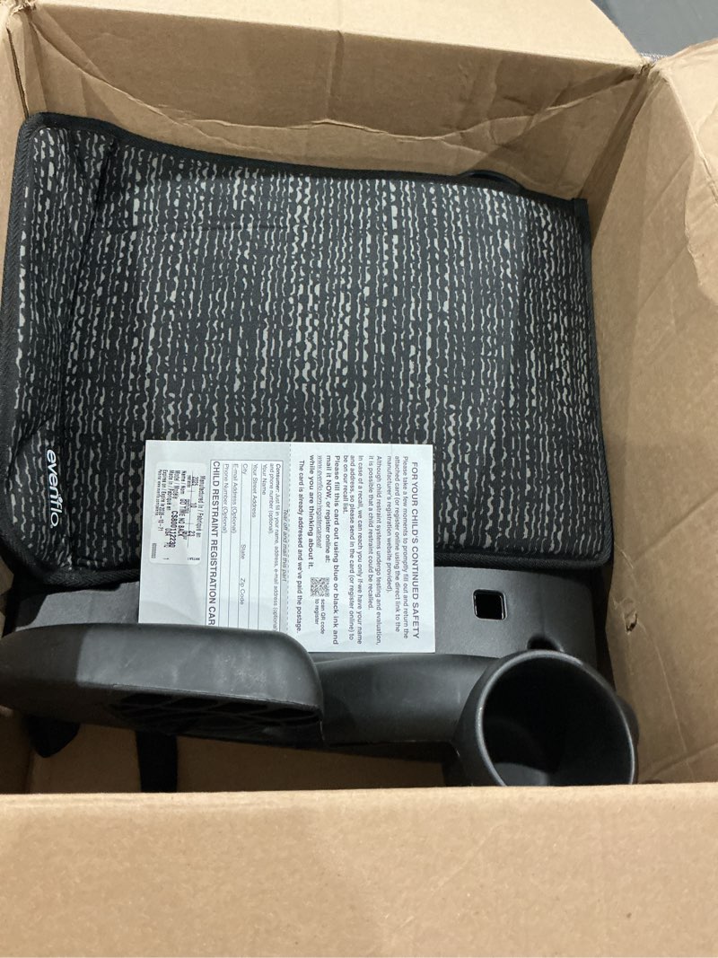 Condition photo showing Good Condition for evenflo gotime no back booster car seat (static black) new evenflo gotime no back booster car seat