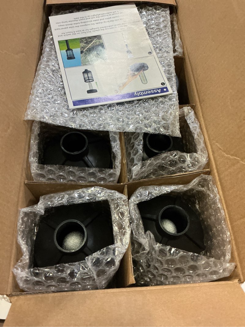 Condition photo showing New/Like New for amzarp 8 pack solar garden lights, bright led solar pathway lights outdoor ip65 waterproof rugged shatterproof auto on/off for landscape garden yard walkway driveway lawn lighting (3000k warm white) warm light 8pack