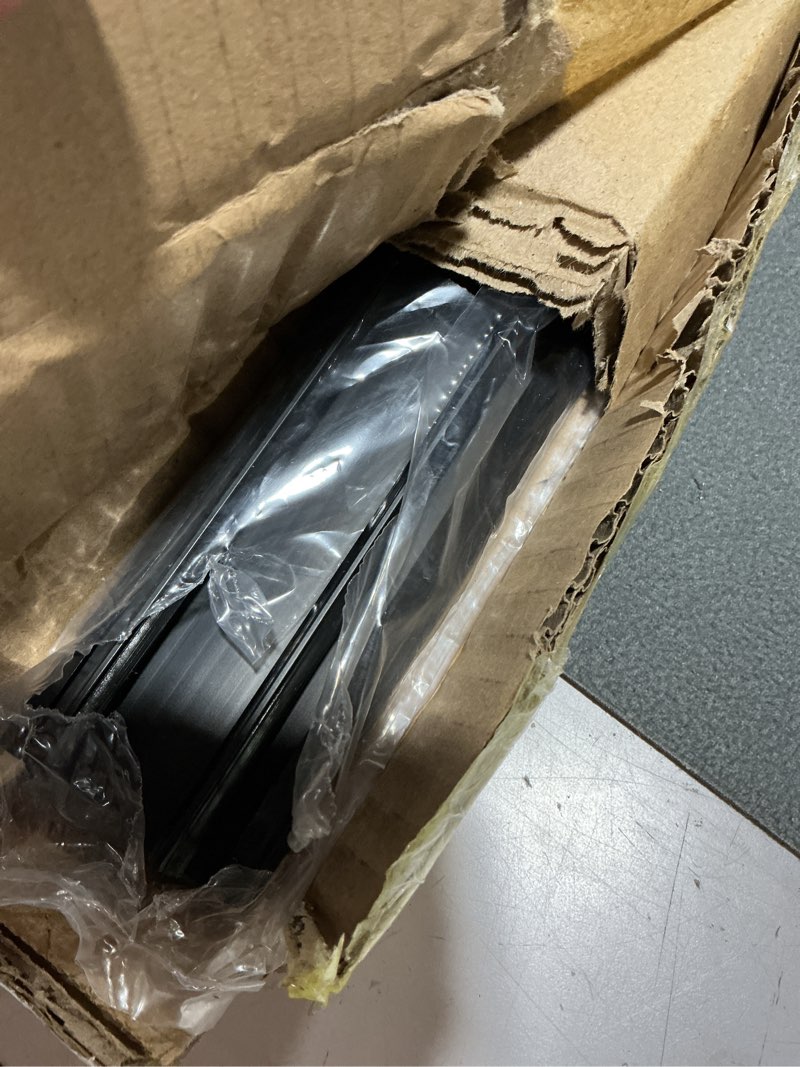 Condition photo showing New/Like New for 2 pcs 36" double bubble kerf door sweep 1-3/4" wide vinyl weatherstrip seal for exterior doors, energy efficient draft stopper, easy slide in installation, blocks dust/insects/noise (black) double bubble kerf black 2