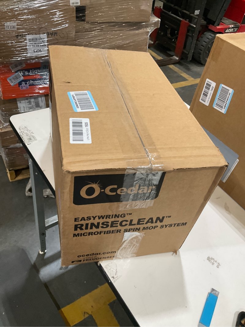 Condition photo showing As Is for Easyring rinseclean microfiber spin mop system