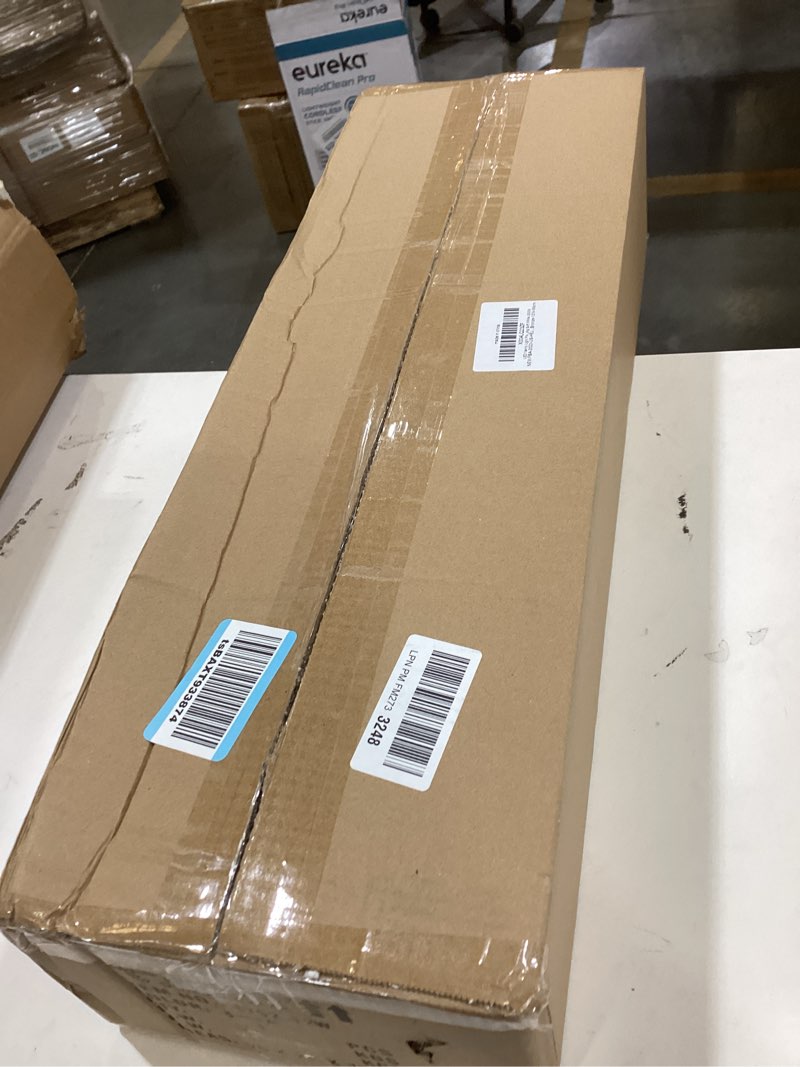 Condition photo showing As Is for LED Vanity Light Fixture 12W 27.95 inch Bath Vanity Lights with PC Lamp Shade Retro Artwork Picture Lighs Wall Sconces for Dressing Bathroom Lighting Soft White 3000k Brass Gold(CCT: Soft White 3000K) 12W/27.95inch