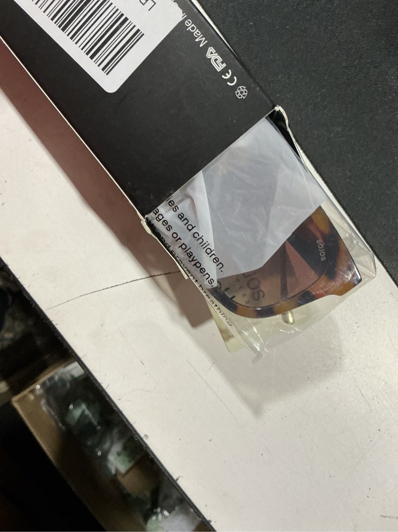Condition photo showing Good Condition for sojos classic square polarized sunglasses for women men retro trendy uv400 sunnies sj2050 amber tortoise/brown