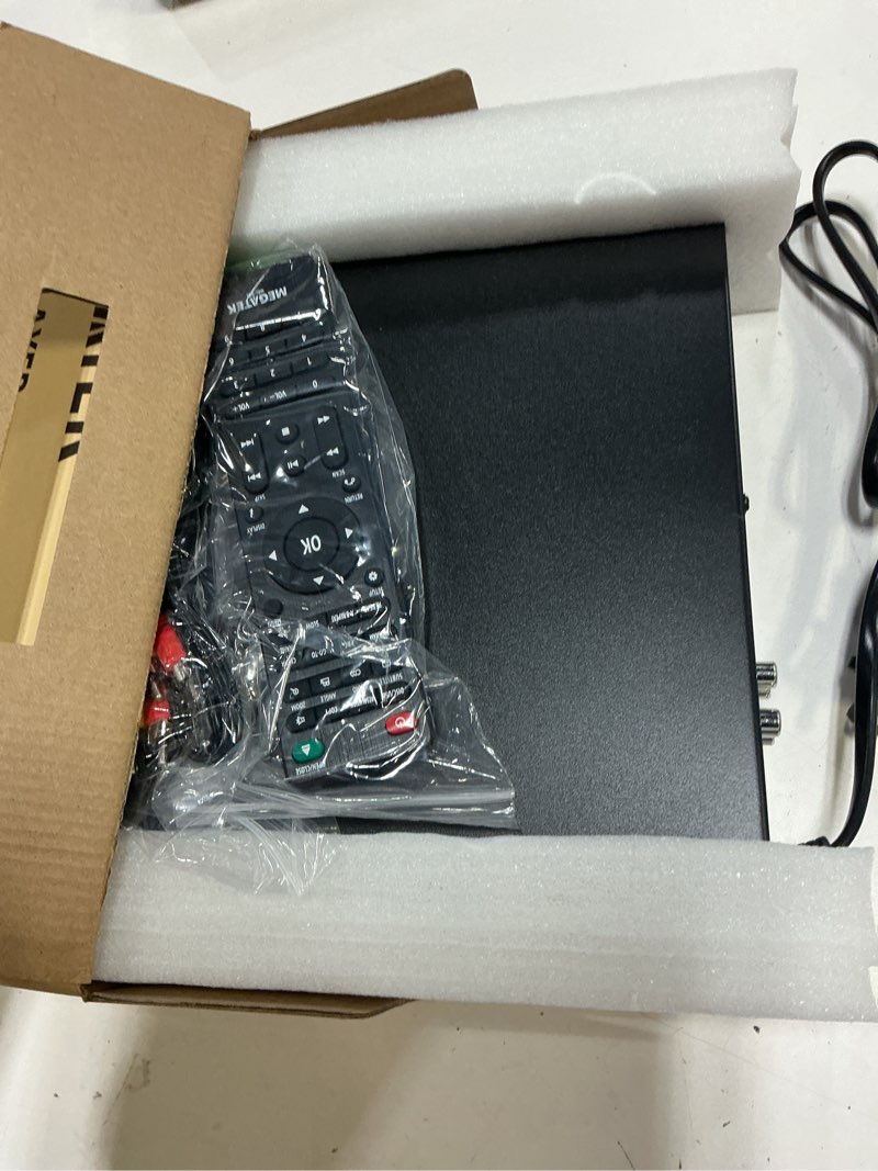 Condition photo showing Good Condition for megatek region-free hdmi dvd player for tv, compact cd/dvd player for smart tv, usb port, plays all region dvds & multi formats, metal housing, hdmi/rca cables & remote included