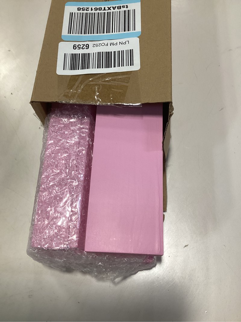 Condition photo showing Good Condition for Leinuosen Wooden Mahjong Racks with Pushers 4 Set Magnet American Mahjong Tile Rack and Magnetically Attached Pushers Painted Tile Holders for Players Gift Family Game Night(Straight,Pink)