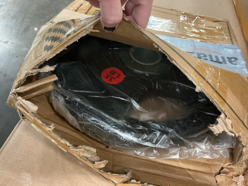 Condition photo showing New/Like New for BalanceFrom 2INRC-35P Classic Cast Iron Weight Plates for Strength Training, 2"