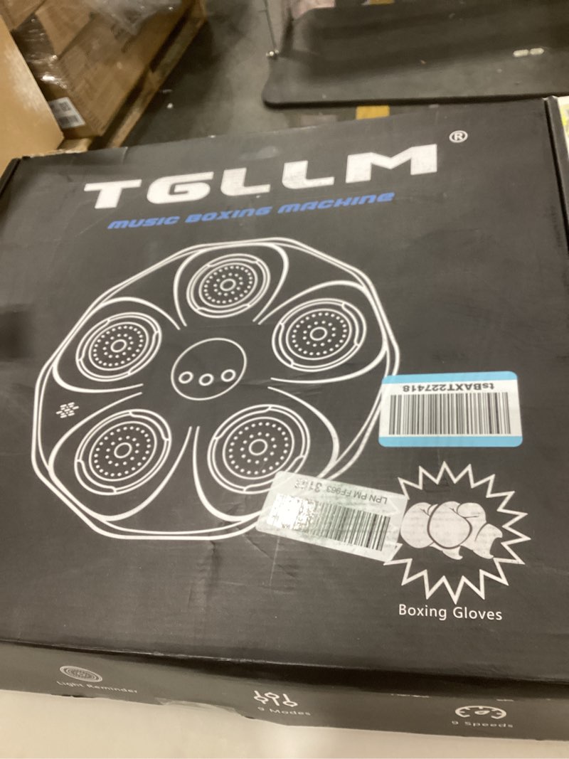 Condition photo showing Good Condition for Music Boxing Machine, Interactive Punching Trainer with Boxing Gloves, Large Size Wall Mounted Electronic Boxing Target for Adult Kids, 9 Modes & 9 Speeds