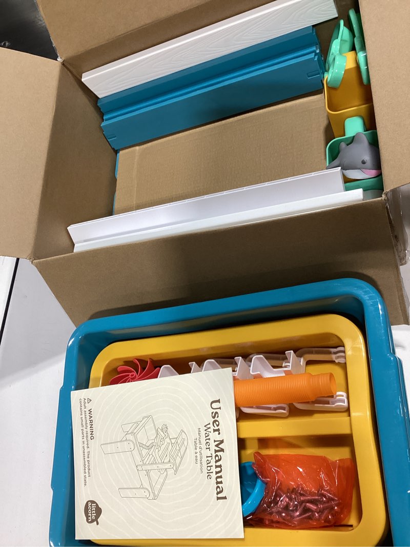 Condition photo showing Good Condition for little acorn, water table for toddlers 1-3 | outdoor toys for toddlers 1-3 | sensory sand & water play table for kids boys & girls
