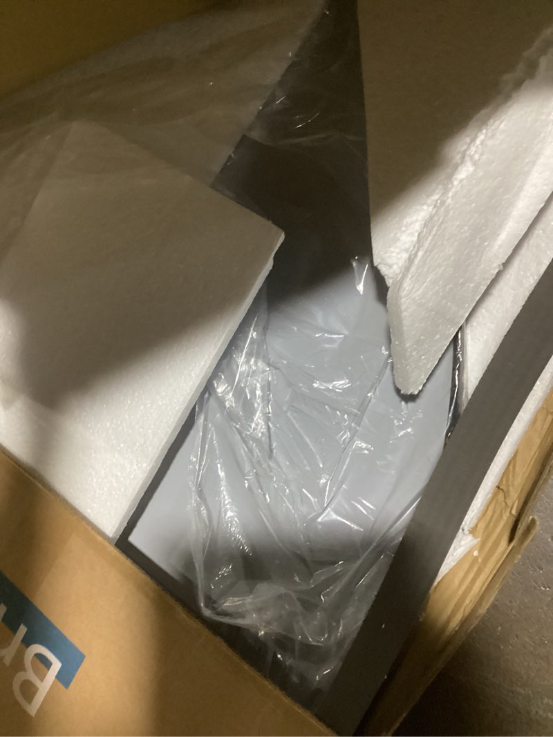 Condition photo showing Good Condition for 42 Inch Round Bathroom Mirror - Black Wall Mounted Circle Mirror with Metal Frame, Modern Round Hanging Mirror Suitable for Bathroom, Vanity, Entryway, Living Room Black 42"L x 42"W