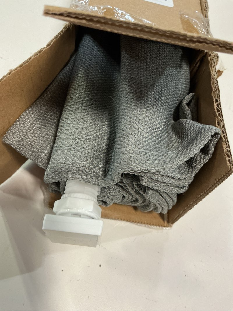 Condition photo showing Good Condition for LazBlinds No Drill Roman Shades for Windows, Cordless Light Filtering Window Shades with UV Protection, Polyester Fabric for Bedroom & Living Room, 24" W x 64" H, Grey Light Filtering - Grey 24"W x 64"H