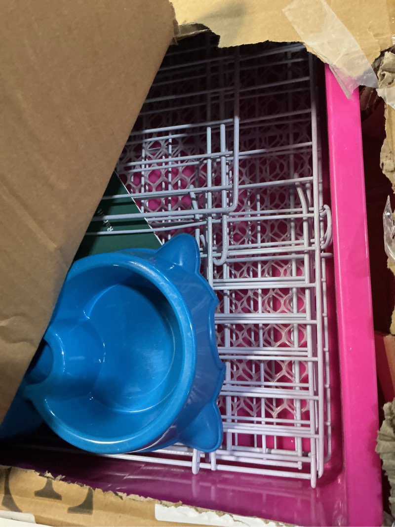 Condition photo showing Good Condition for STILLCOVE Small Rabbit Cage Indoor, Guinea Pig Cages with Water Bottle & Food Dish, Bunny Enclosure for Hamster, Ferret, Rat, Chinchilla, Hedgehog, Gerbil, Mouse and Small Animal