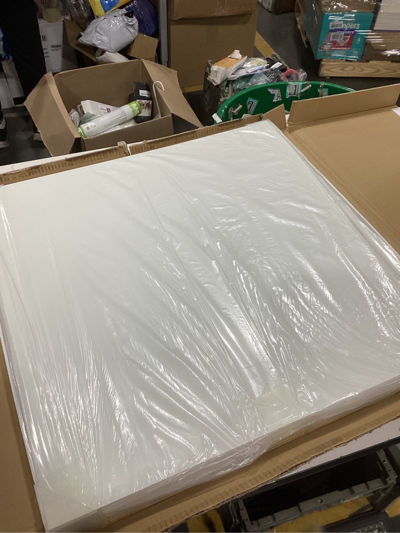 Drop Ceiling Tile 24x24 Inch White Acoustic Panel, Pack of 10