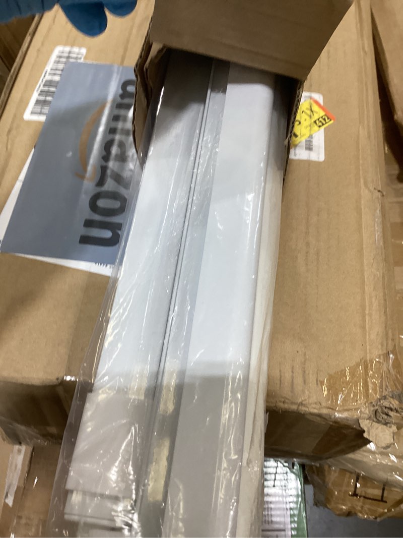 Condition photo showing Good Condition for lazblinds cordless zebra blinds for windows - dual layer light filtering & blackout roller shades, free-stop lift system, no drill easy install, day & night privacy with valance, 28" w x 72" h, white 28"w x 72"h white