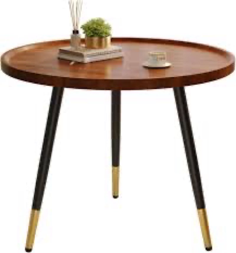 Jessie Small Round Coffee Tables,50x50x48cm Mid Century Modern Nesting Tables,Easy Assembly Circle W