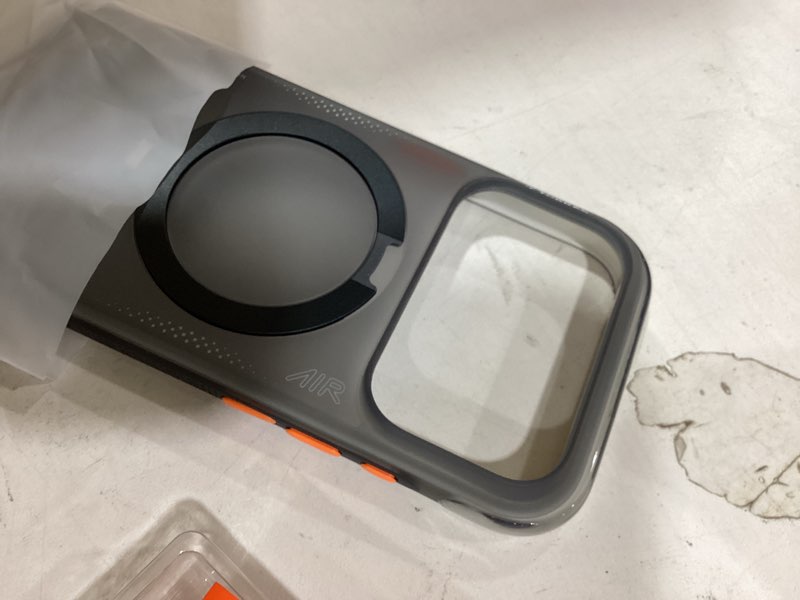Condition photo showing Good Condition for torras ostand q3 air for iphone 17 pro case 6.3'' with stronger magnetic stand, fit for magsafe, airbags miltary protection, camera control for iphone 17 pro case, shockproof & stylish, shadow black shadow black iphone 17 pro 6.3"