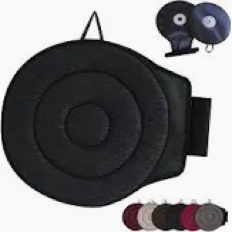 360 Rotatings Seat Cushions for Car,Swivel Seat Cushion for Car for Elderly, 360 Rotatings Cars Seat Non Slip Cushion Support, Portable Rotatings Cars Seat Cushions for Elderly, Adult and Pregnant Black
