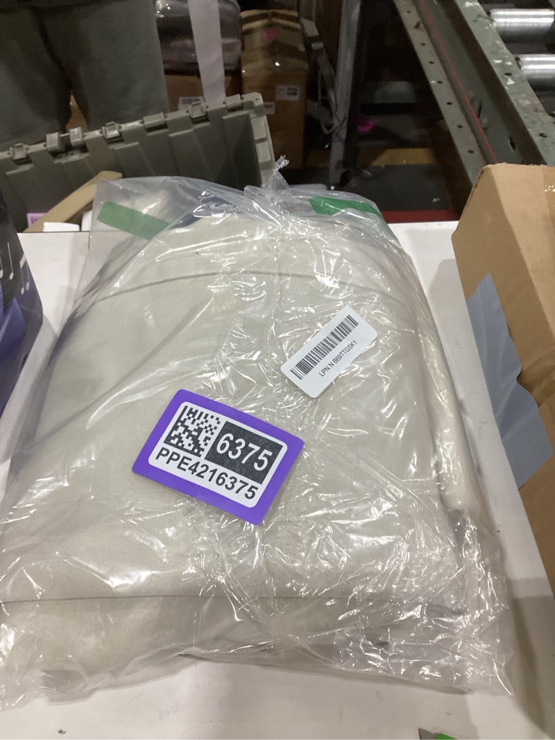 Condition photo showing New/Like New for H.VERSAILTEX Blackout Curtains for Bedroom Thermal Insulated Room Darkening Living Room Curtains 63 Inch Long Grommet Privacy Protection Window Curtain Panels/Drapes for Nursery, 2 Panels, Natural 42"W x 63"L (Pack of 2) Natural