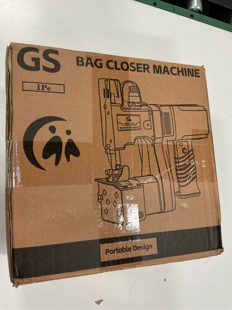 Condition photo showing New/Like New for Cordless Bag Closer Machine, Adjustable Speed Industrial Bag Closing Machine Bag Sewing Machine Aluminum Alloy for Packing Woven Bags Leather GS8-074D