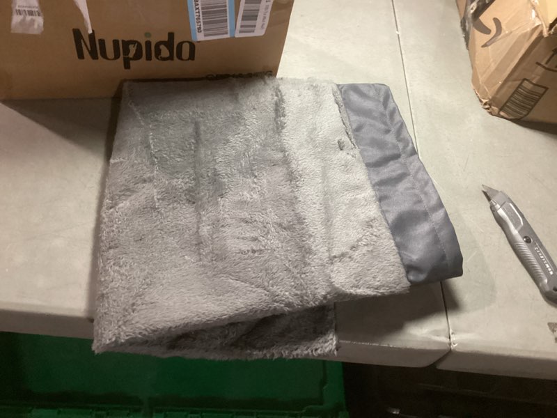 Condition photo showing Good Condition for dog crate bed waterproof deluxe plush dog beds with removable washable cover anti-slip bottom pet sleeping mattress for large, medium, jumbo, small dogs, 35 x 22 inch, gray 35.0"l x 22.0"w x 3.0"th grey