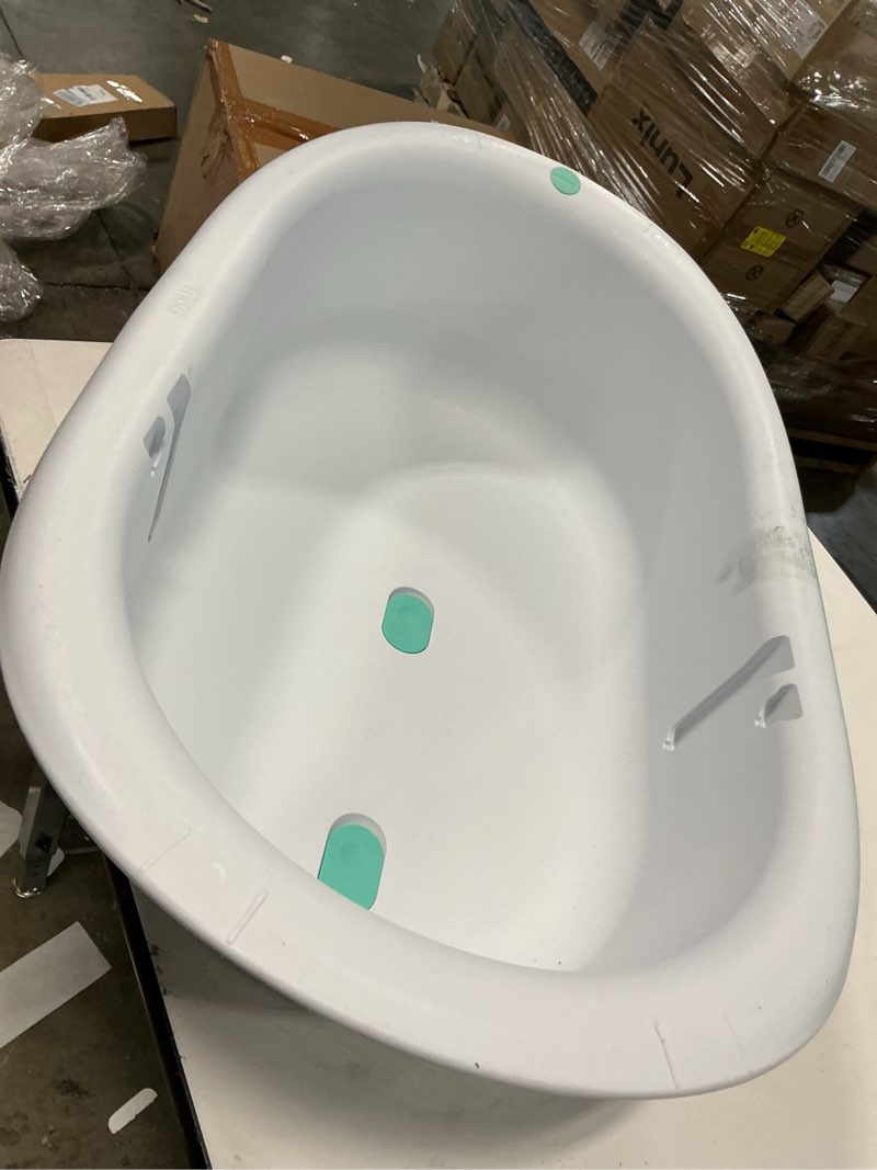 Condition photo showing As Is for Frida Baby 4-in-1 Grow-with-Me Baby Bathtub, Baby Tub for Newborns to Toddler with Removable Bath Seat & Backrest for Bath Support in Tub Bath Tub