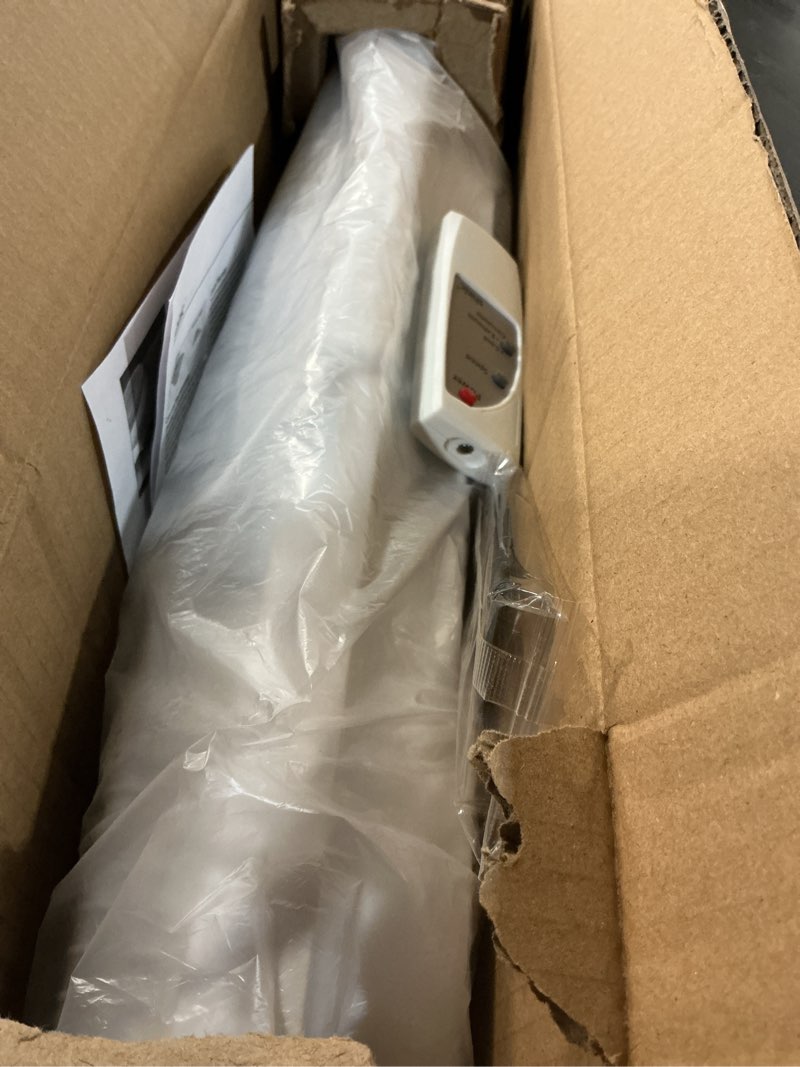 Condition photo showing Good Condition for shinic window fan with reversible airflow quiet, twin 9" blades, full remote control, 3 functions-3 speeds, bathroom kitchen window exhaust fan, width adjustable (from 23.8" to 37") etl certified window fan with foam seal strip white