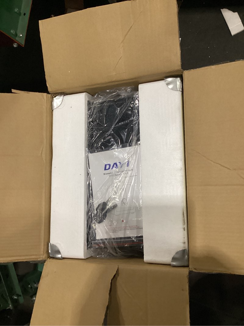 Condition photo showing As Is for dayi biometric fingerprint safe box, 2.0 cubic feet home safes with fireproof bag, digital touchpad security safe for money cash documents, dual alarm system - df-45 pro