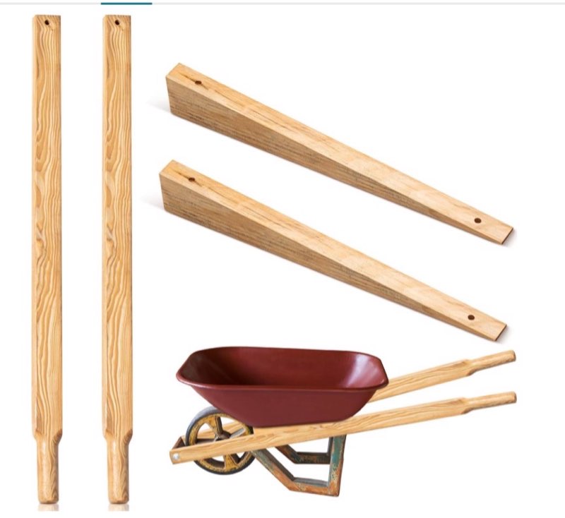 Wheel Barrow Handles Wood Replacement
