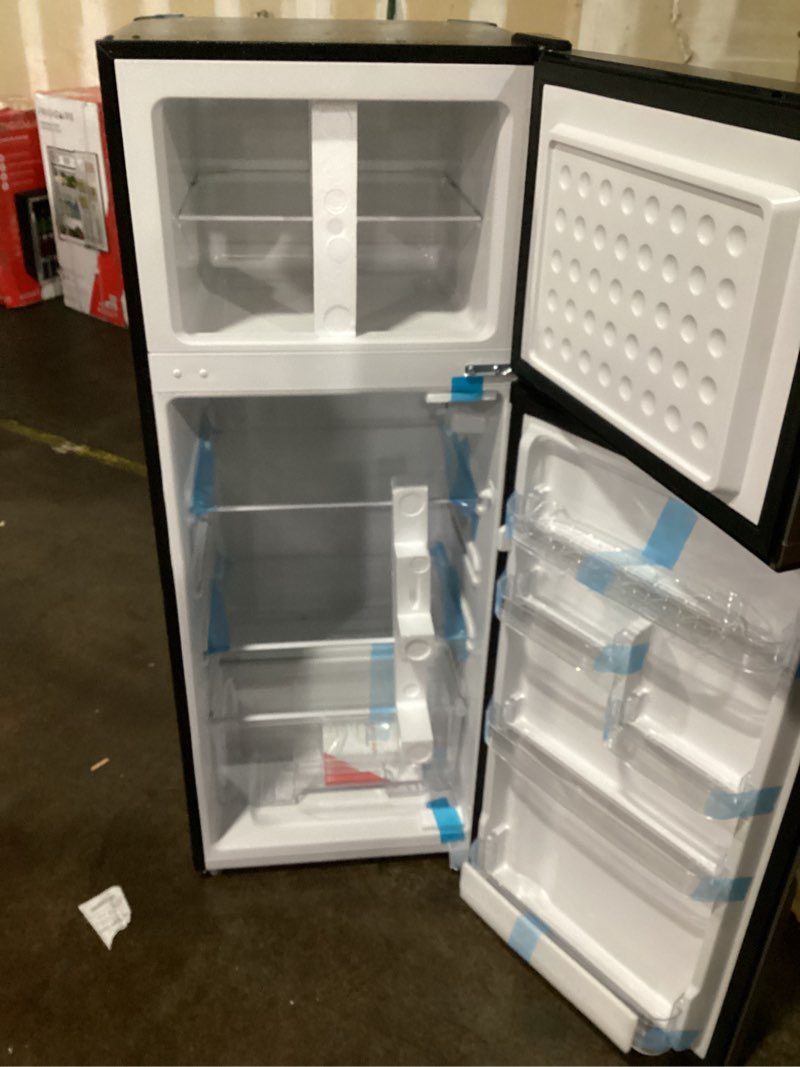 Condition photo showing Good Condition for Similar to Frigidaire, Frost Free Top Mount 2 Door Apartment Size Refrigerator with Freezer, 10 CU FT Stainless