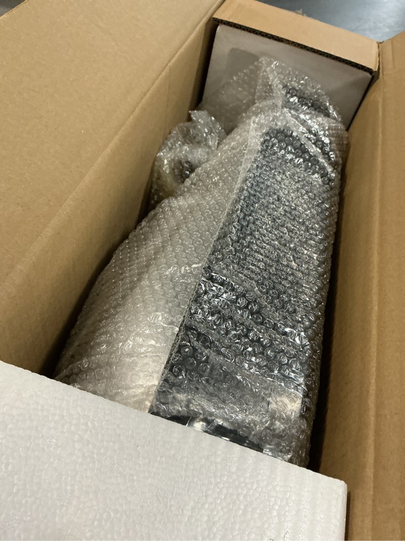 Condition photo showing New/Like New for automatic shoe cover dispenser machine with overshoe film – silver, non-electric, stainless steel serrated blade, 500 uses, fits up to us size 11 – ideal for home, office, lab, hotel, exhibition