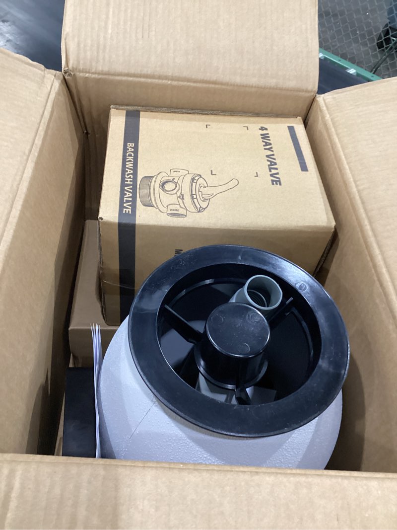 Condition photo showing New/Like New for cipu 10-inch sand filter pump system for above ground pools, 0.25hp 115v pool sand filter with 4-way valve