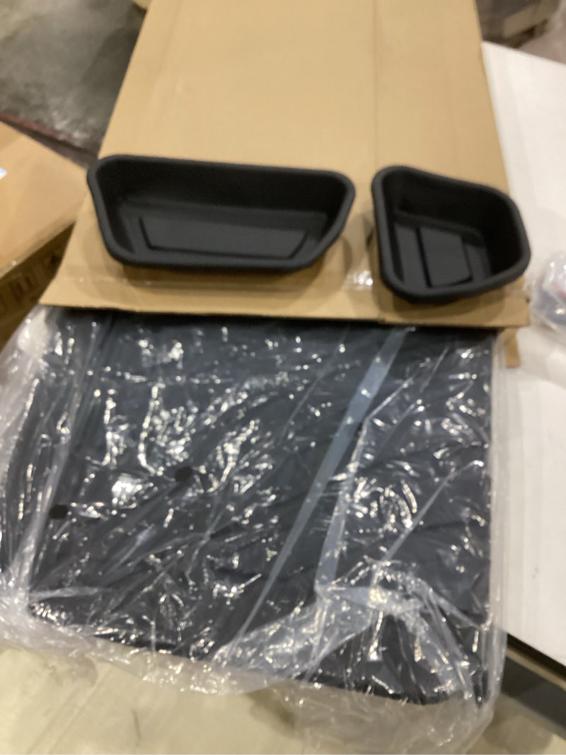 Condition photo showing Good Condition for cherokee cargo liners - all-weather protection rear cargo trunk tray floor mats compatible with 2019 2020 2021 2022 2023 jeep cherokee, 3d modeling waterproof durable tpo accessories custom-fit for 2019-2023 cherokee cargo mat