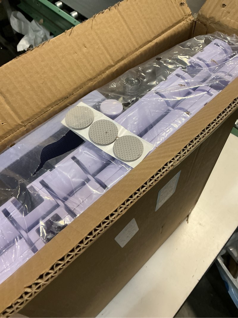 Condition photo showing Good Condition for Multifunctional Pilates Board, Pilates Reformer Sets 7-in-1 Foldable Pilates Reformer Machine for Home Workout with Timer, Phone Holder, Push-up Bar, Ab Board, 330LBS Capacity Portable Set Purple