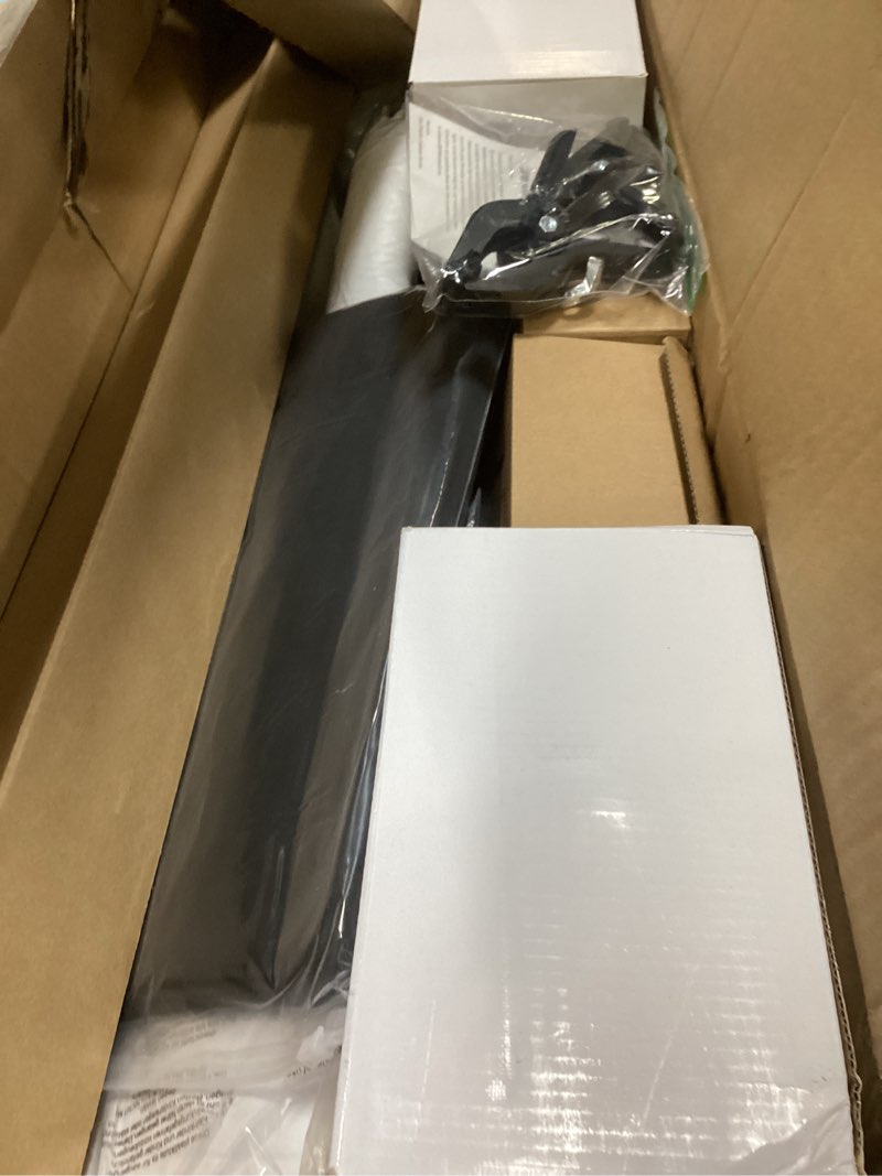 Condition photo showing Good Condition for SLOW DOLPHIN 10 x 8.5 ft Photography Photo Video Studio Background Stand Support Kit with Muslin Backdrop (White Black), 5500K 85W LED Blub, Umbrella Lighting Kit for Studio, Portrait, Video Shooting