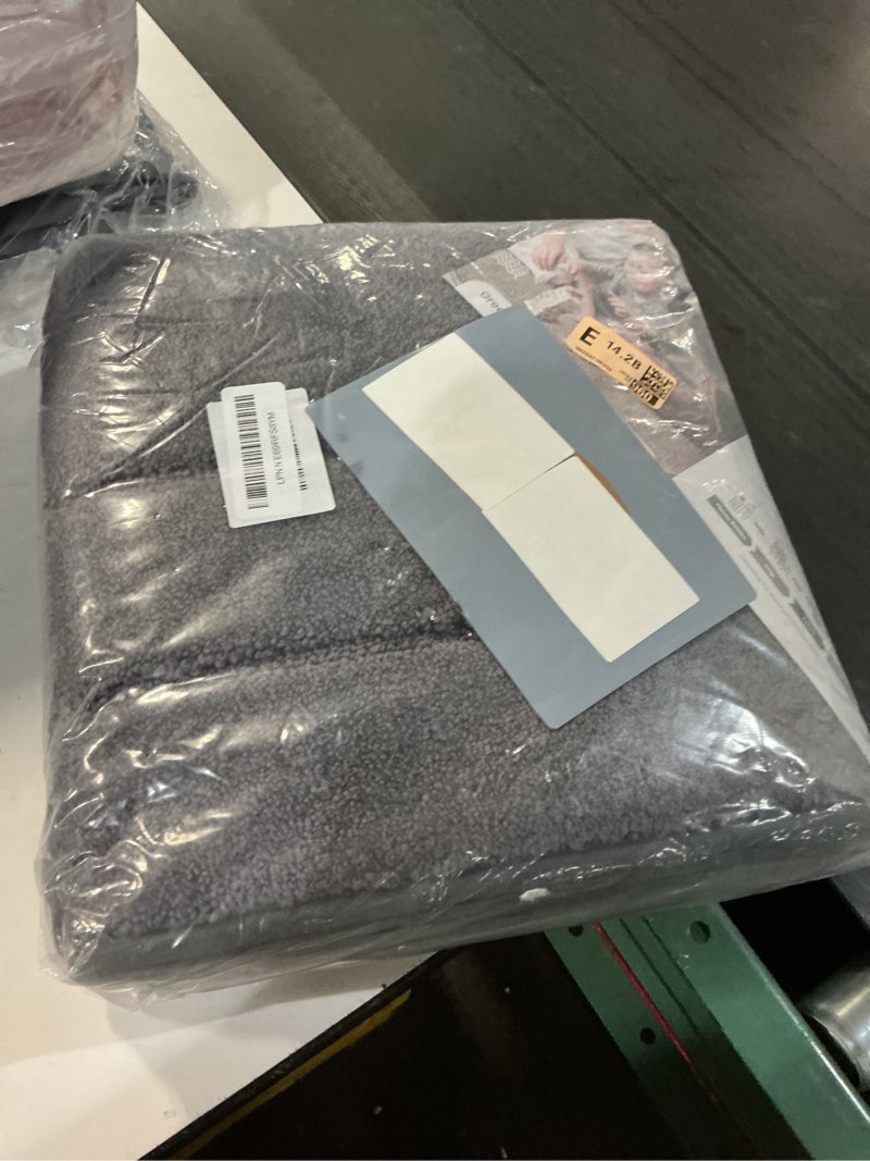 Condition photo showing New/Like New for purrugs dirt trapping door mat 24" x 59", non-slip/skid machine washable entryway rug, dog doormat, super absorbent welcome mat for muddy wet shoes and paws, grey grey 24" x 59"