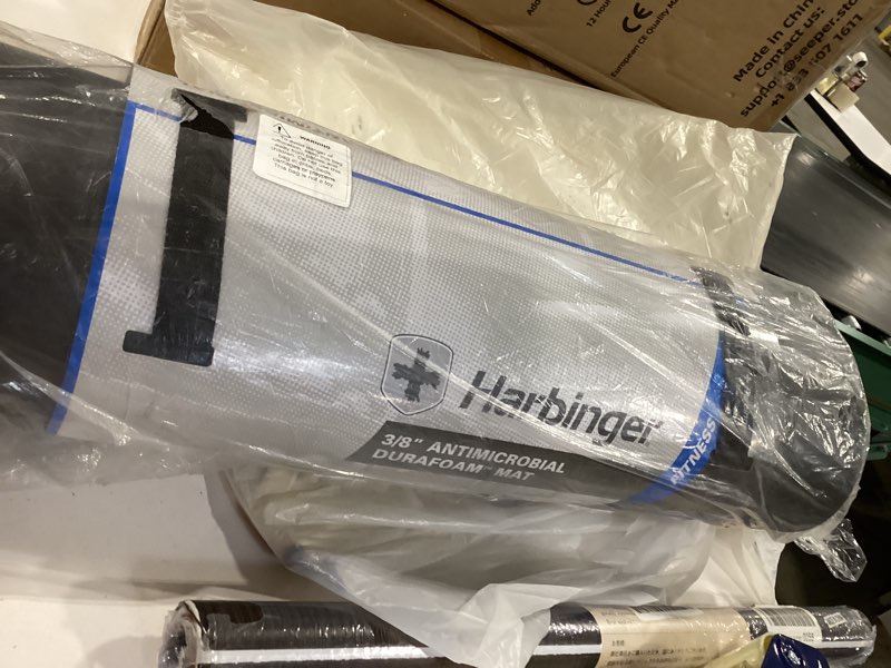 Condition photo showing As Is for new harbinger 3/8"" antimicrobial treated durafoam mat