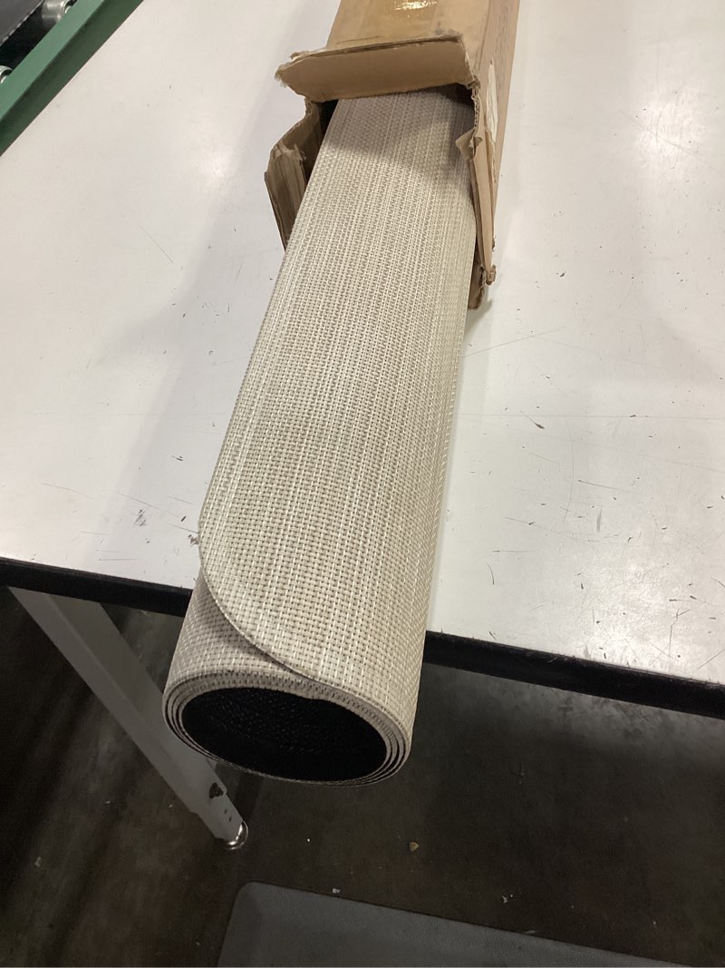 Condition photo showing Good Condition for baroyal office chair mat for hardwood floor under desk computer rolling chair mat for wood/tile floor non-slip heavy duty desk rug pvc plastic hard floor protector 36" x 48" (parchment) parchment 36" x 48"
