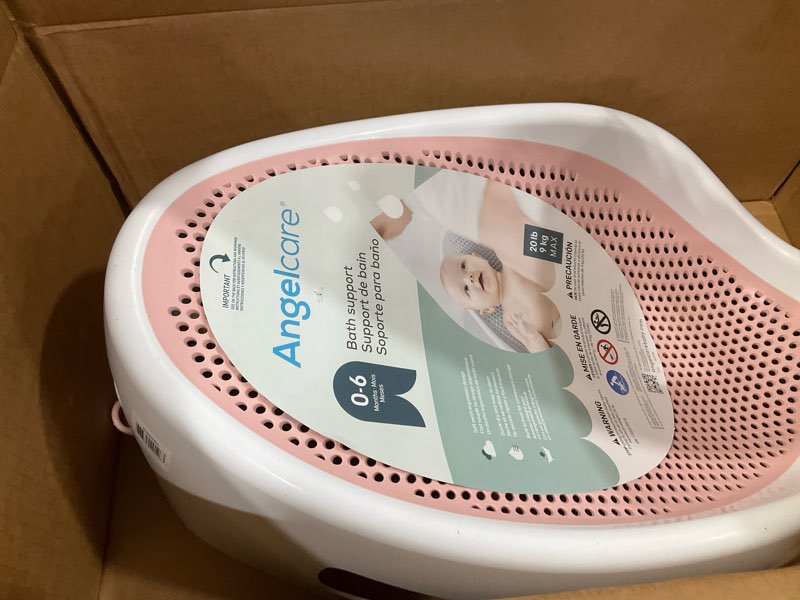 Condition photo showing New/Like New for Angelcare Baby Bath Support (Pink) | Ideal for Babies Less than 6 Months Old Bath Support Pink