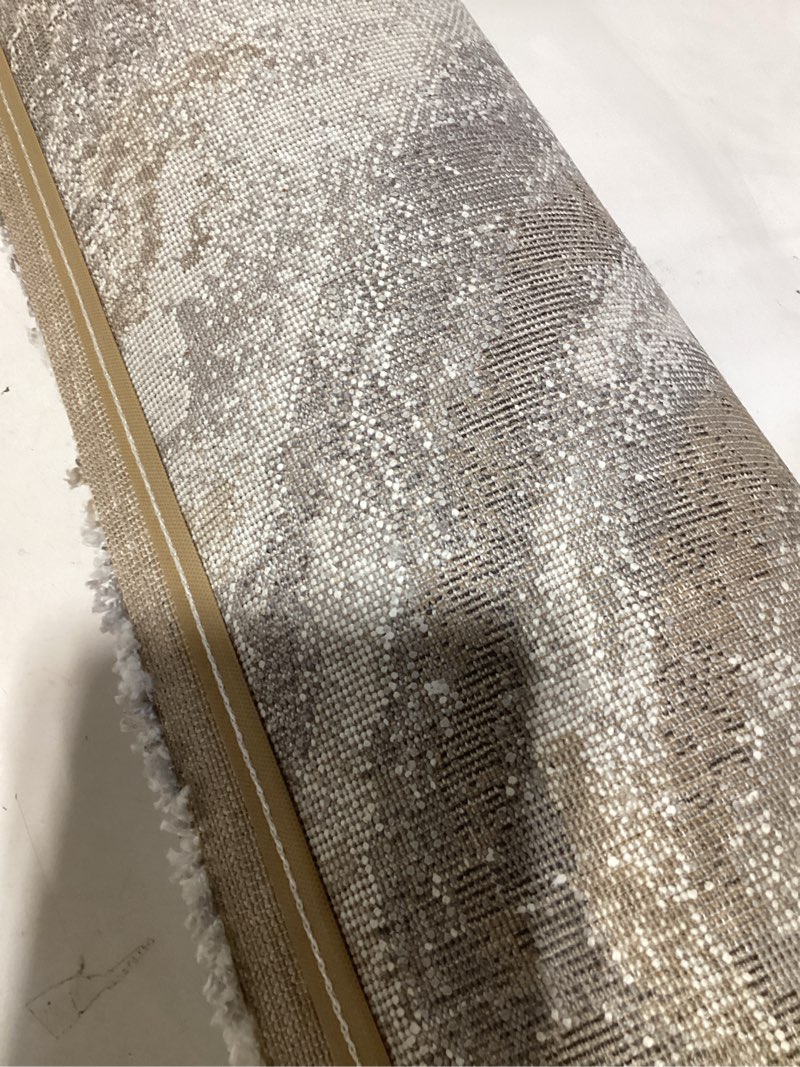 Origin 21 Coastal Tides 2 x 4 (ft) Polyester Grey Rectangular Indoor Geometric Mid-Century Modern Area rug