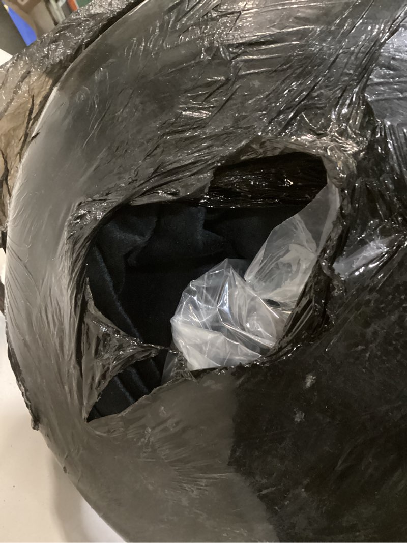 Condition photo showing As Is for ALLOPERA Pregnancy Pillow, Full Body Maternity Pillow 57 inch, with Removable Washable Cover - Sleep Support for Legs, Back, Neck, Shoulder, HIPS, Belly for Pregnent Women, Velvet (Coal-Black) Coal-black Velvet