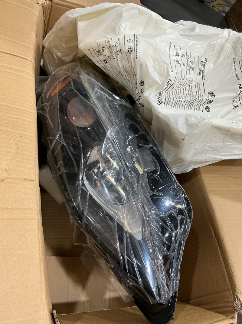 Condition photo showing As Is for fione - for chevy malibu headlight assembly 2019-2022 projector replacement halogen headlamp right passenger side rt 84650572 84680166 gm2503498