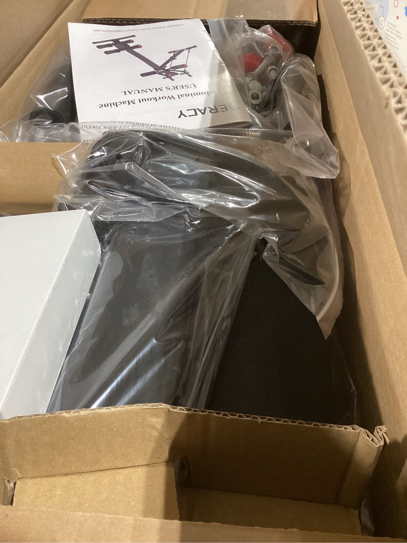 Condition photo showing Good Condition for MERACH Dual Track Ab Machine, Adjustable Ab Trainer Machine, Ab Workout Equipment for Home Gym, Ergonomic Arc Track for Better Abs, Foldable Workout Machine for Full Body Workout Home Exercise (Black) Ab - Black