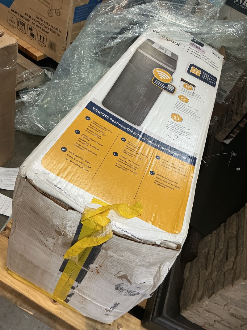 Condition photo showing As Is for whirlpool 46000 -grain smart compatible water softener system