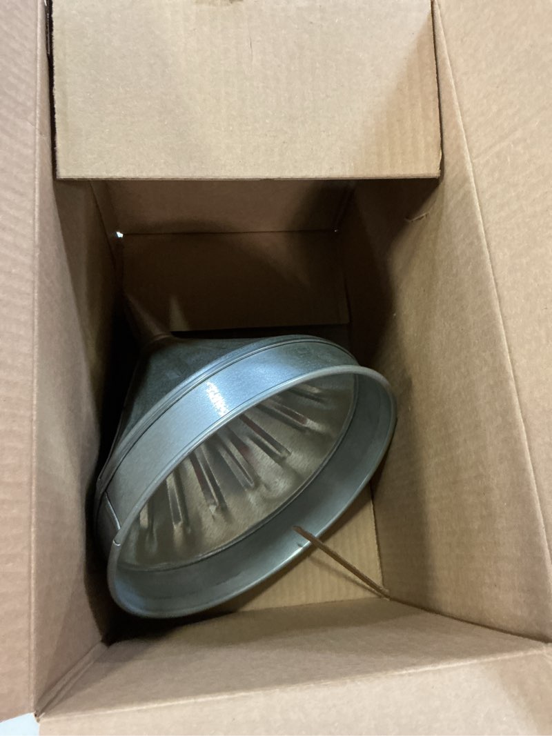 Condition photo showing Good Condition for wirthco 94475 funnel king (3 quart, 8" center spout funnel with removable brass strainer screen, galvanized, heavy duty) 8 inch