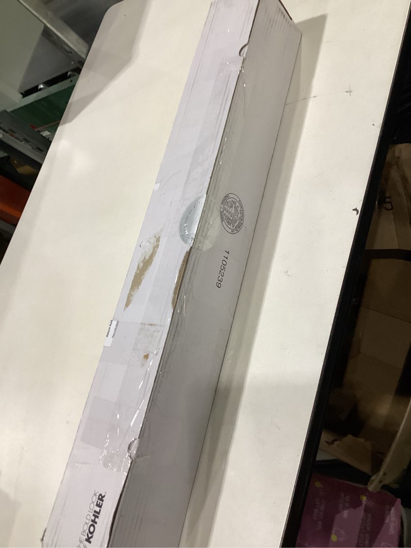 Condition photo showing New/Like New for kohler k-14562-s contemporary 24-inch grab bar, polished stainless polished stainless 24 inch