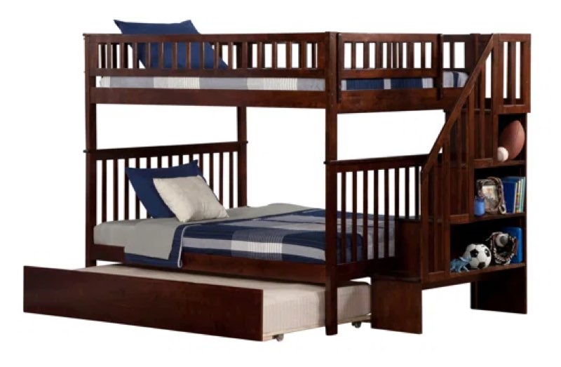 ( incomplete,only 1 box)AFI Urban Trundle Bed, Twin, Walnut