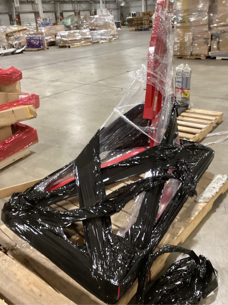 Condition photo showing Good Condition for missing boom post and hook similar item 2 ton hydraulic engine hoist, heavy duty shop crane with 6 swivel casters & adjustable cherry picker boom, hydraulic pump hoist for garage workshop truck suv engines, yellow 2t?bs?