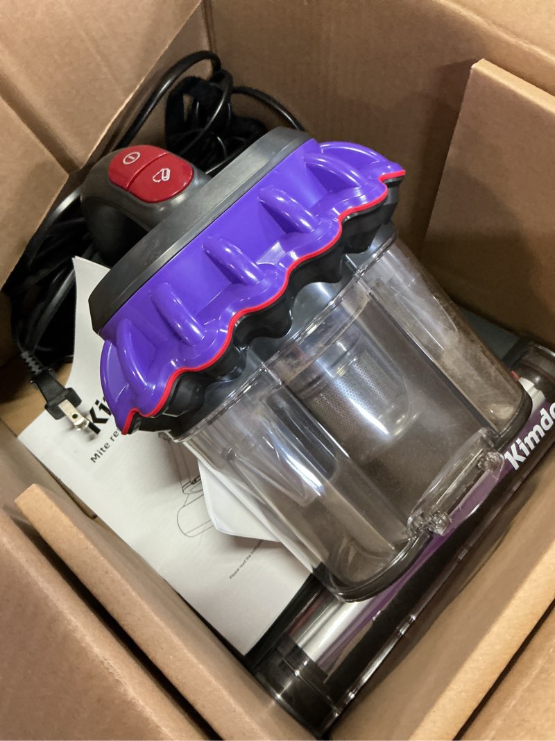 Condition photo showing Good Condition for mattress vacuum cleaner - 16kpa bed vacuum with 253.7nm uv-c light, 140°f heat, ultrasonic tech & hepa filter, portable handheld couch cleaners for pet carpet sofa hair home, purple-cordless