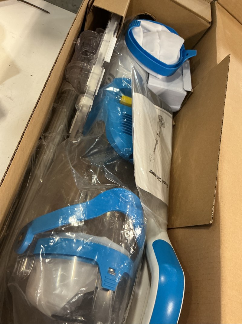 Condition photo showing Good Condition for lanocean 2026 newly cordless pool vacuum for inground pool, flow adjustable, transparent brush head–visible cleaning, 19 gpm powerful suction handheld pool vacuum for above ground pool, 70mins runtime