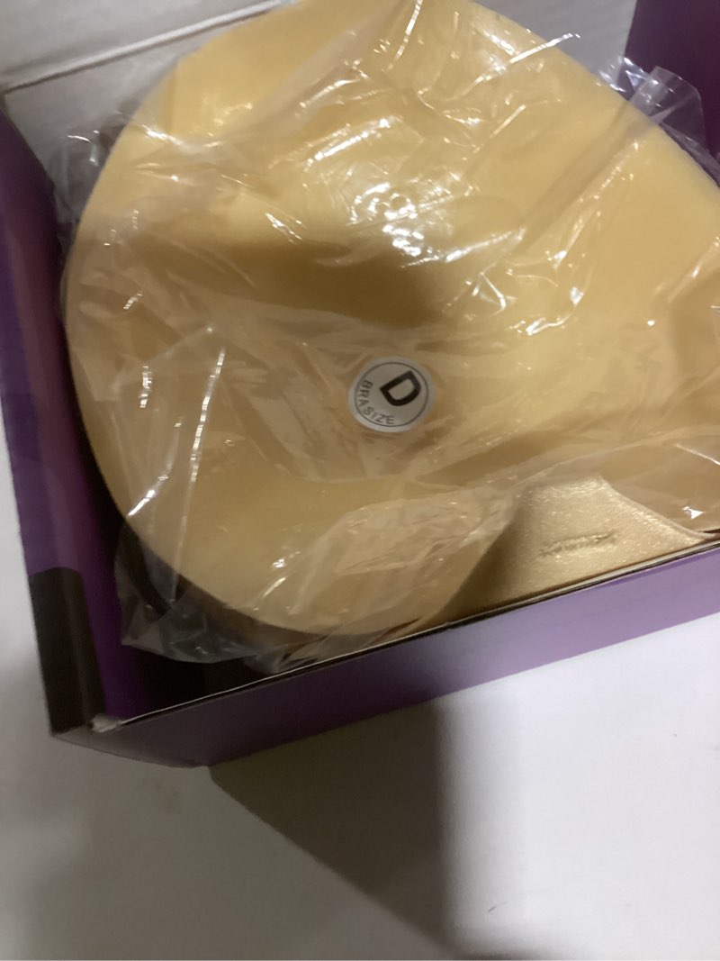 Condition photo showing New/Like New for Invisible Strapless Sticky Bra Push up for Women | Ultra Adhesive Bra for Backless Dress | Cleavage Bra Lift with Pasties Kit D Beige